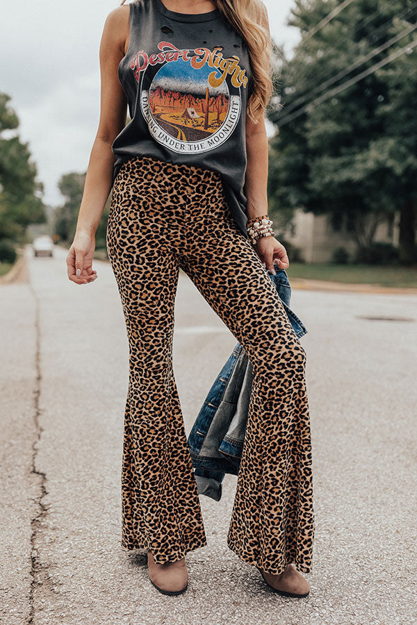 Chic Leopard Print Pants - Wide Leg Pants - High-Waisted Pants - Lulus